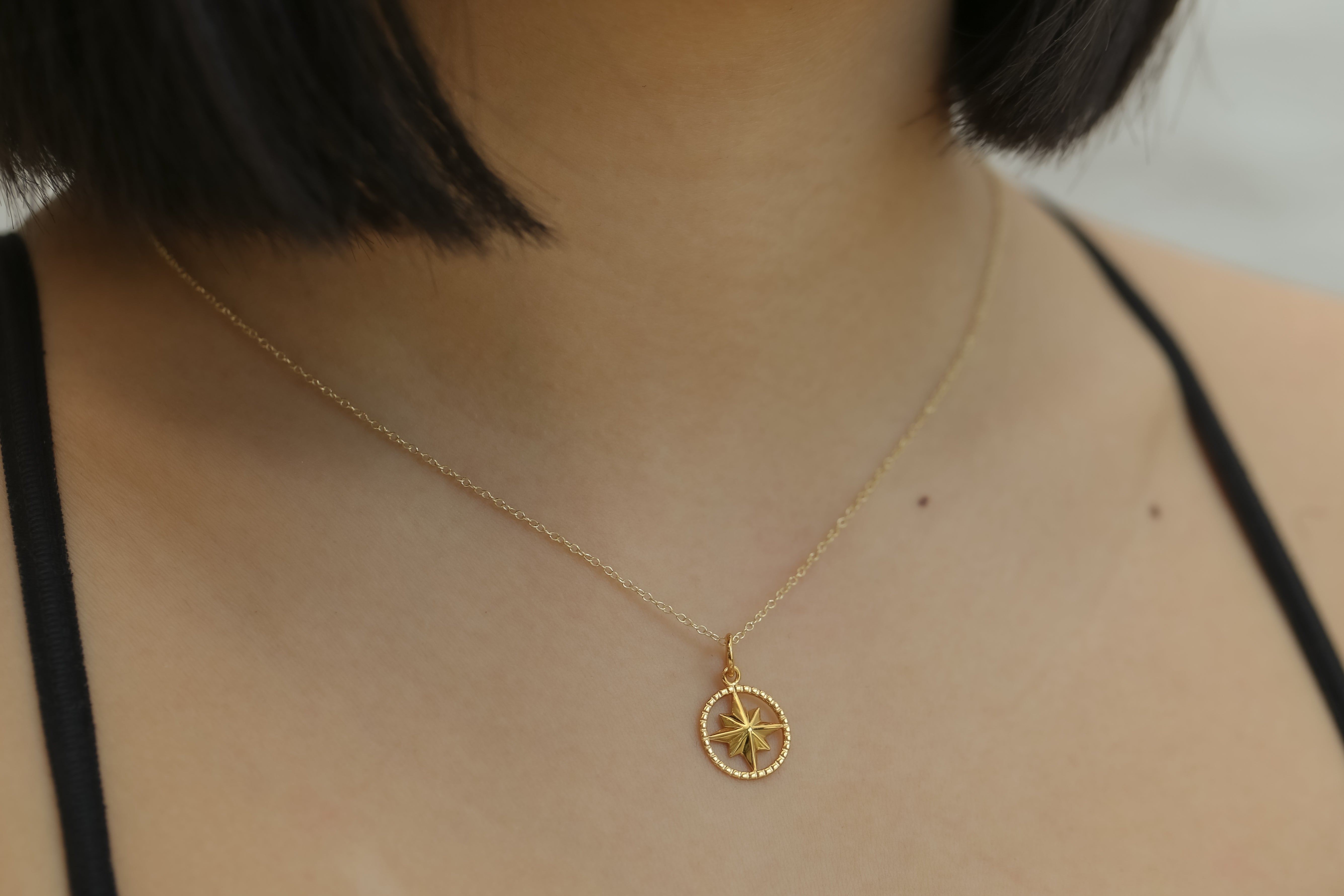 THE  COMPASS STAR PENDANT NECKLACE