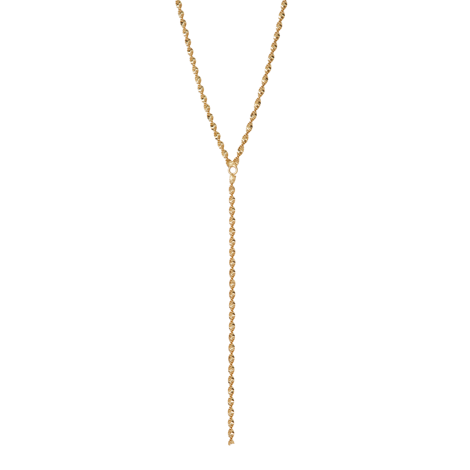 THE SINGAPORE CHAIN LARIAT NECKLACE