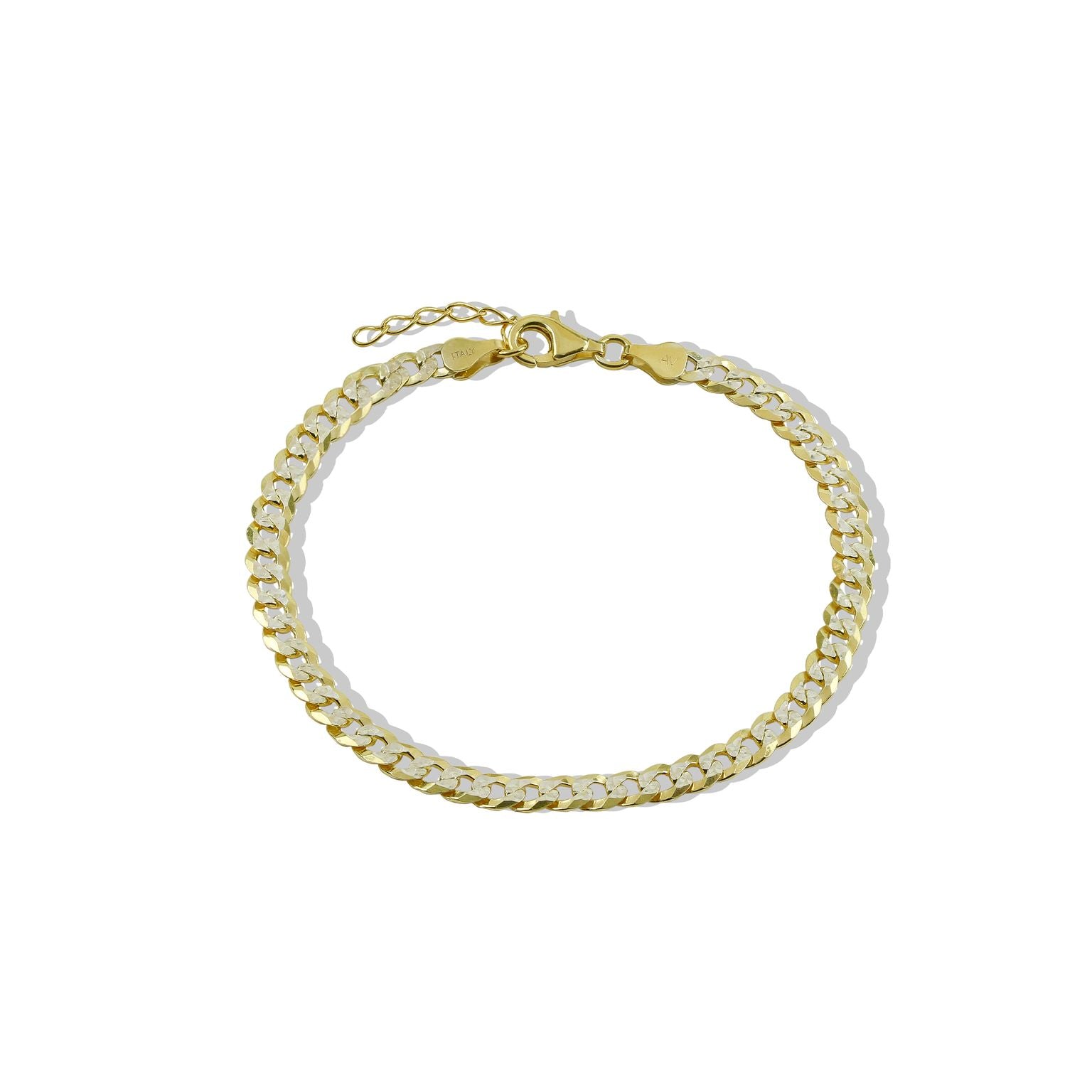 THE ESSENTIAL TWO TONE CURB ANKLET