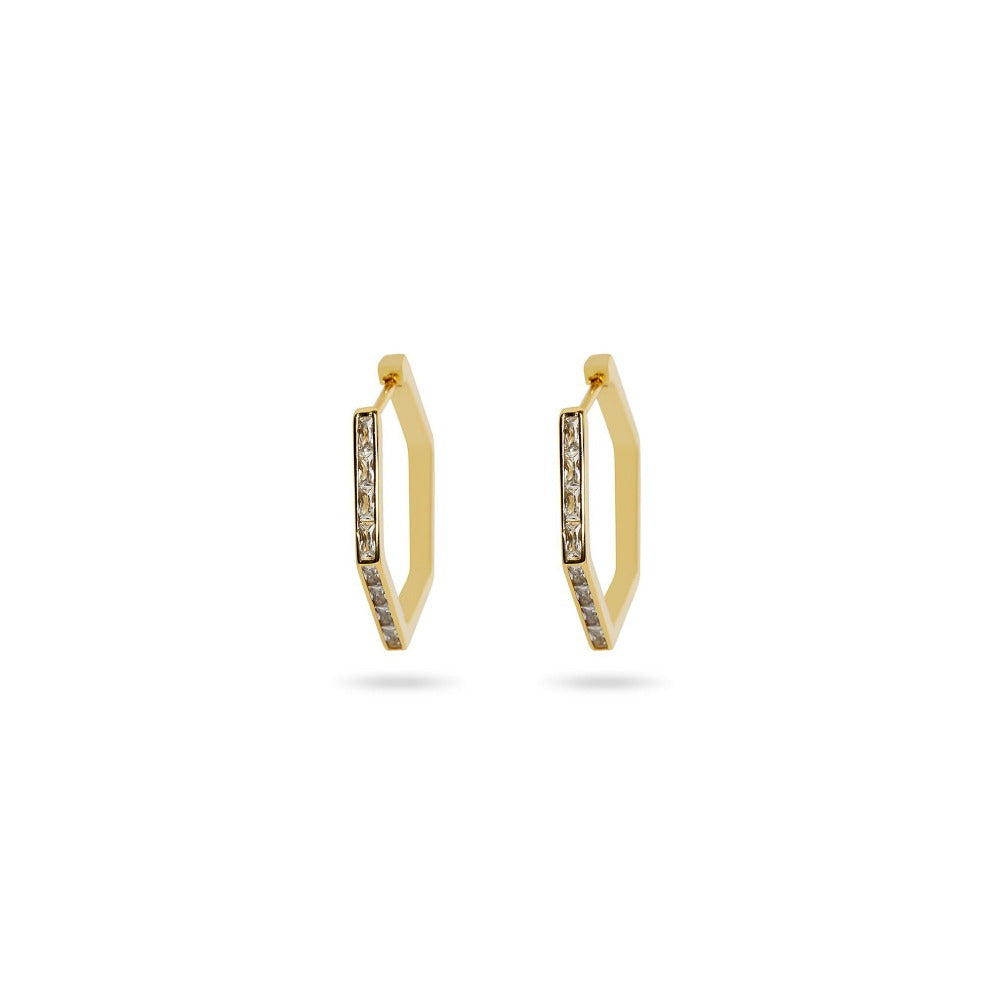 THE CZ HEXA HOOP