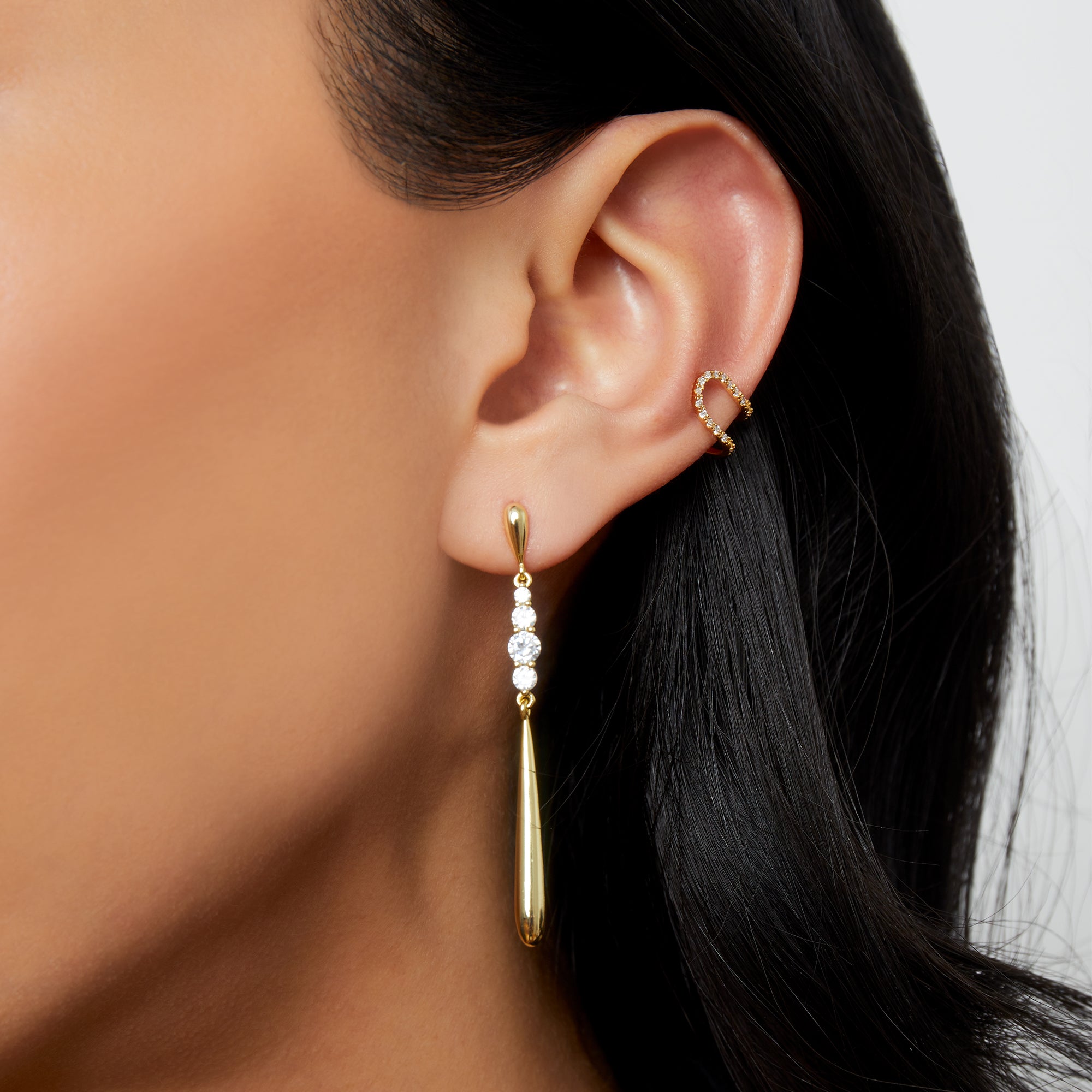 THE DOUBLE CZ EAR CUFF